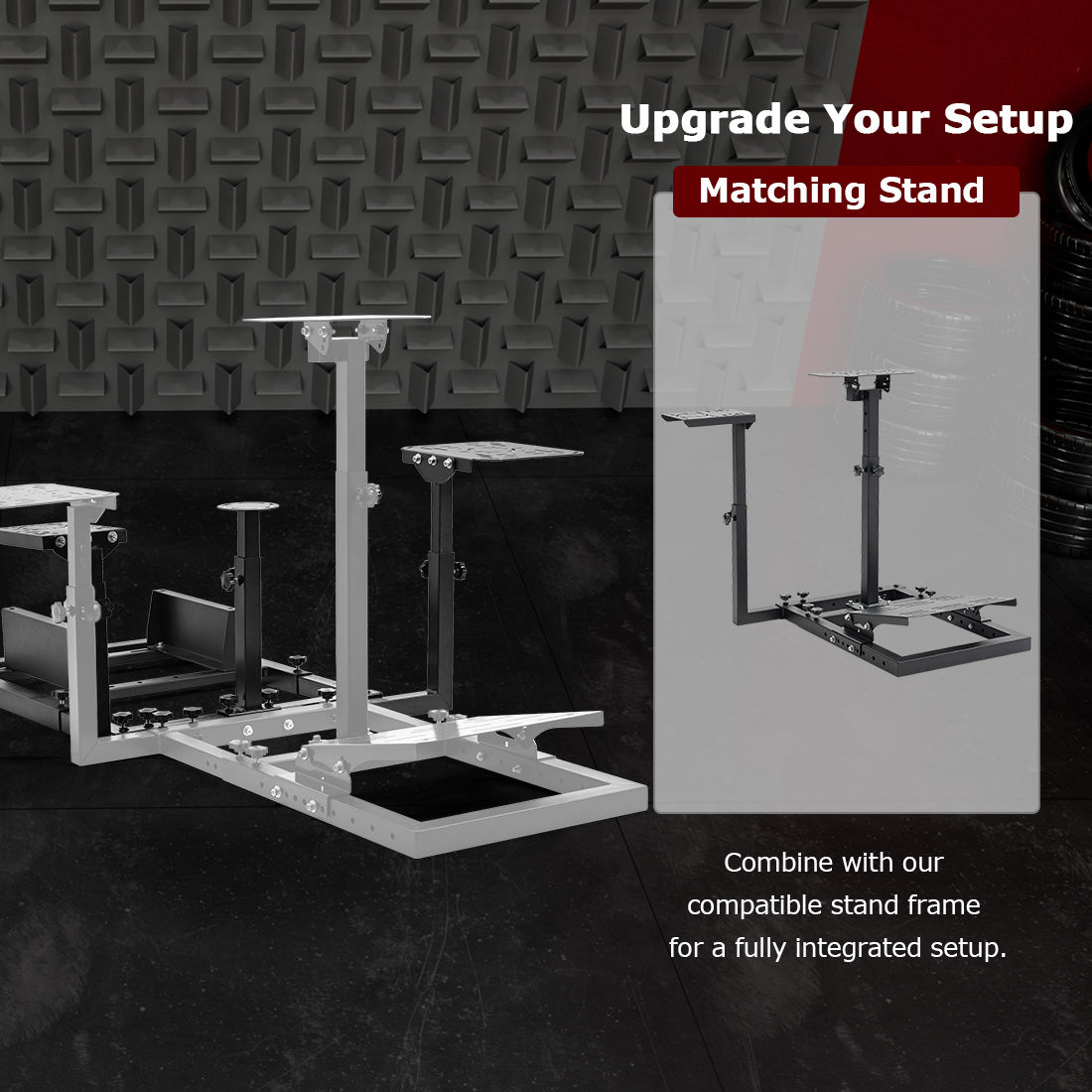 Zootopo Flight Simulator Cockpit  Fit for Logitech X52 PRO,X56, Thrustmaster T16000M,HotasWarthing Flight Stick,Unlimited Adjustment,Not Include Steering Wheel,Pedals,Handbrake and Joystick