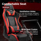 Zootopo Racing Simulator Cockpit with Red Seats, Fit for Logitech G923/G29/G920, Thrustmaster, Fanatec, Unlimited Adjustment,Not Included Shifter,Wheel,Pedals