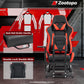 Zootopo Adjustable Racing Sim Cockpit with Red Seat Unobstructed Design for Both Legs Fit for Logitech/Thrustmaster G29 G923 G25 T80 T150 Racing Wheel Cockpit Not Include Steering Wheel,Pedals,Handbrake