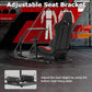 Zootopo Adjustable Sim Racing Cockpit with Red Seat, Fit for Logitech/Thrustmaster/Fanatec G920 G923 G29 Frame, Double Arm Reinforcement, No Steering Wheel, Pedal, Handbrake