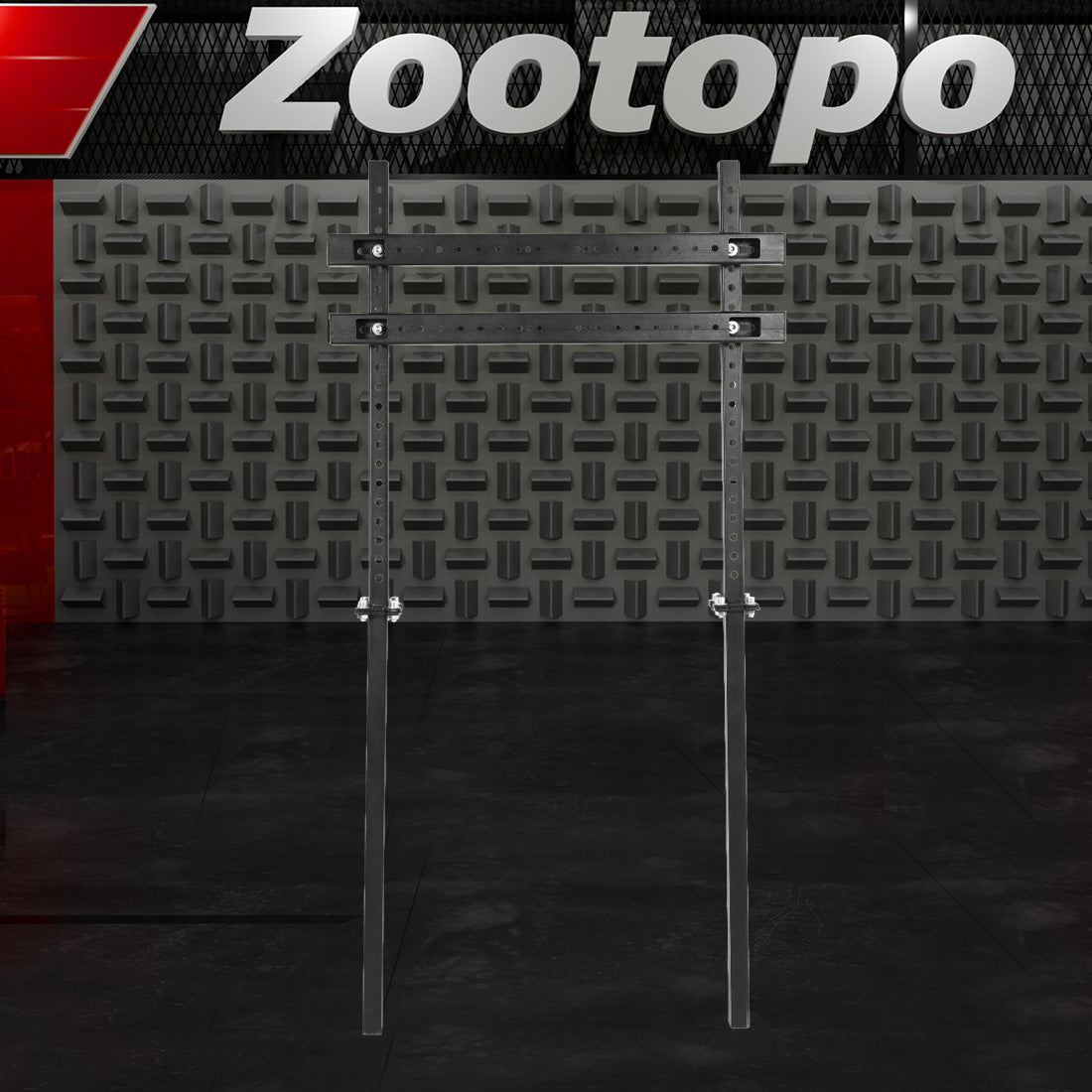 Zootopo Simulator Monitor Mount Fit for Multi-Brand Cockpit Mountable 32-55 inchs Display,Height Adjustable,NO TV,Steering Wheel,Shift Lever,Pedals,Seat and Race Frame
