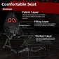 Zootopo Foldable X-Design Rig Racing Simulator Cockpit Frame  With Seat- Direct Drive Compatible Fit for Logitech/Thrustmaster/Fanatec G29 G920 G923 T248 T300 Not Included Wheel Shifter and Pedals