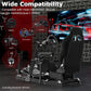 Zootopo 8040 Aluminum Profile Racing Simulaor Cockpit Simulator with Black Seat Fit for Logitech/Thrustmaster/Fanatec/Moza G920,G923 Professional&Expandability,F1 Truck,No Handbrake,Pedals,Steering Wheel