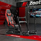 Zootopo 8040 Aluminum Profile Racing Simulaor Cockpit with Red Seat & Monitor Frame Fit for Logitech/Thrustmaster/Fanatec G920,G923&T80 Professional,F1 Trunk,No Handbrake,Pedals,Steering Wheel