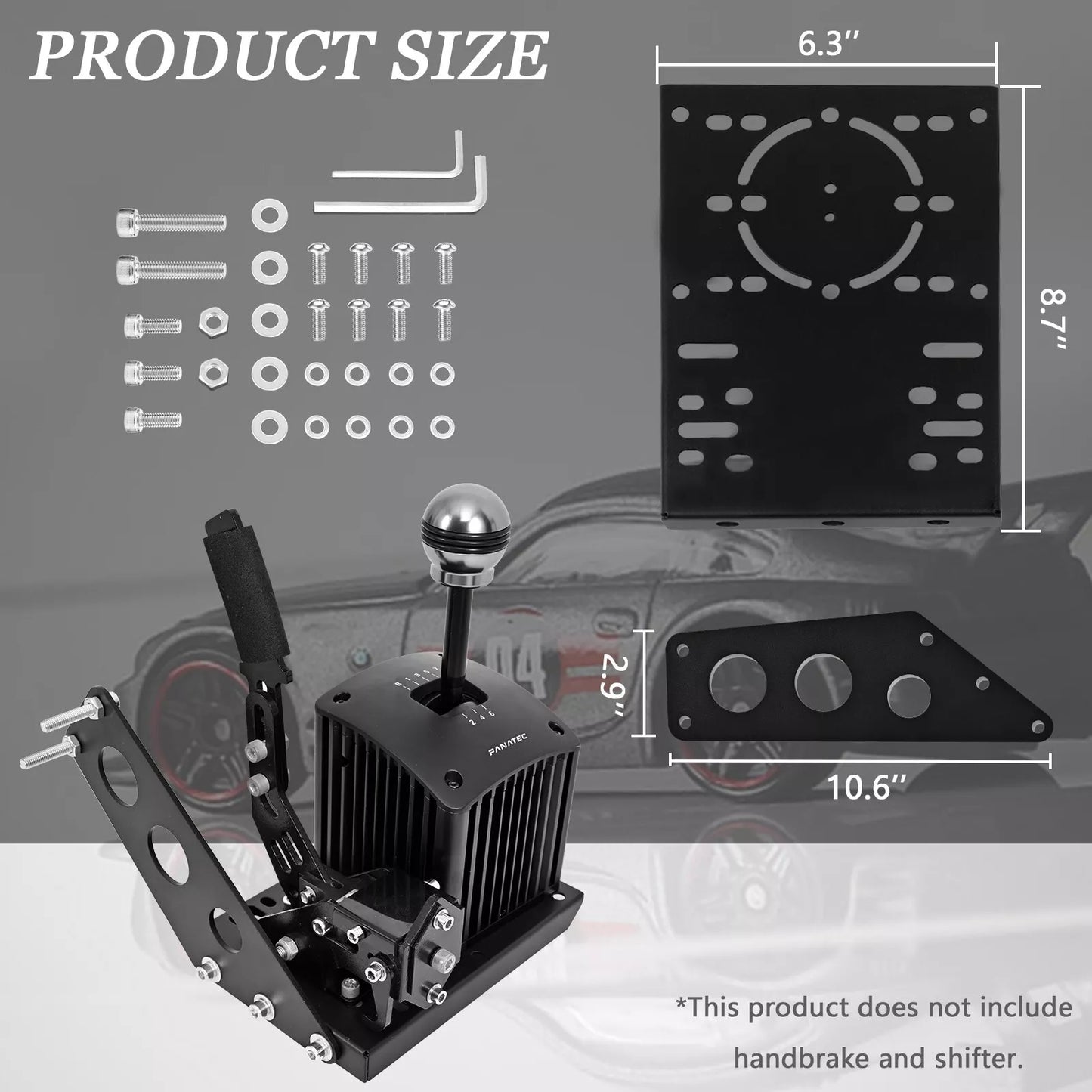 Hottoby Upgrade Racing Shifter Mounting Accessories Fit for Racing Wheel Stand