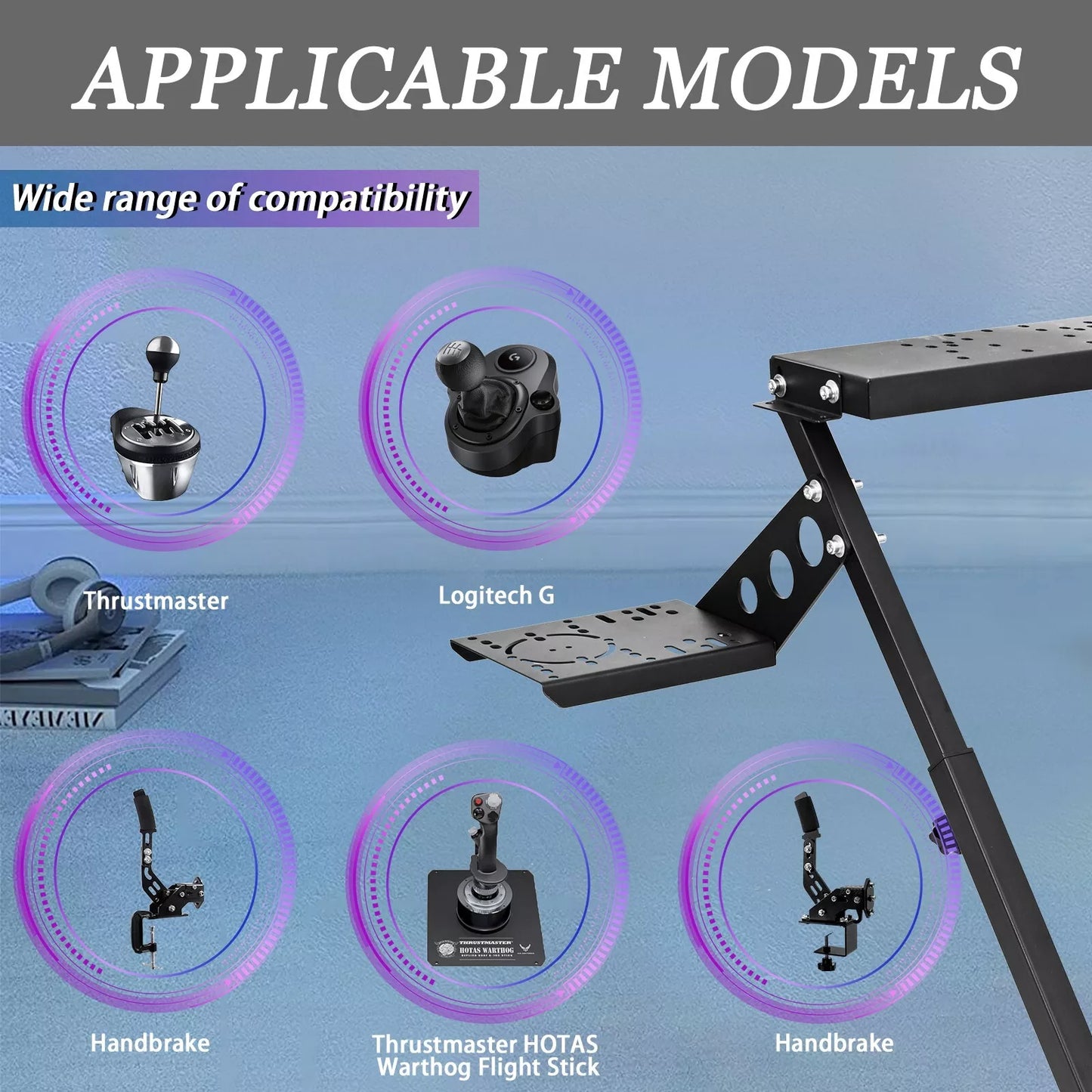 Hottoby Upgrade Racing Shifter Mounting Accessories Fit for Racing Wheel Stand