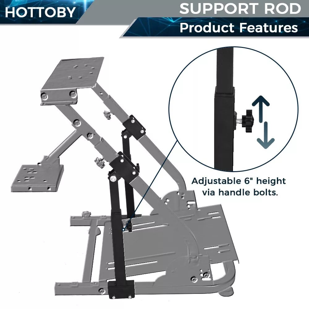 Hottoby Racing Simulation Wheel Stand Support Arm Rein Accessory Mounting Part