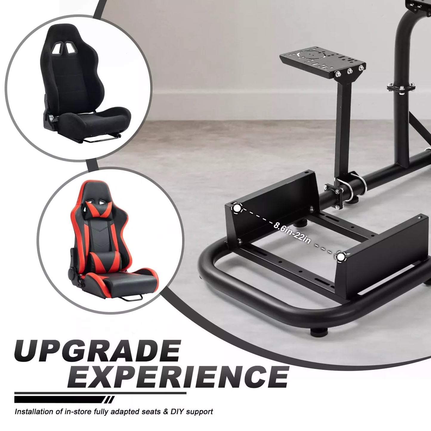 Hottoby G29 Racing Sim Cockpit Stable Fit Logitech G920 G923Thrustmaster Fanatec