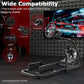Zootopo Racing Sim Cockpit Wheel Stand fits for Logitech/Thrustmaster g25,g27,g923,t3pa,T248x,T80,T300RS TX, 50mm Round Tube Freedom Upgrade Steering Wheel Pedal Seat Not Included