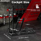 Zootopo 8040 Aluminum Profile Racing Simulator Cockpit with Triple Display Stand Fit for Logitech/Thrustmaster/Fanatec G25 G27 G29 G923 T80,F1 Trunk,No Seat,Handbrake,Pedals & Steering Wheel