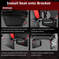 Zootopo Adjustable Sim Racing Cockpit with Red Seat, Fit for Logitech/Thrustmaster/Fanatec G920 G923 G29 Frame, Double Arm Reinforcement, No Steering Wheel, Pedal, Handbrake