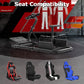 Zootopo Racing Sim Cockpit Wheel Stand fits for Logitech/Thrustmaster g25,g27,g923,t3pa,T248x,T80,T300RS TX, 50mm Round Tube Freedom Upgrade Steering Wheel Pedal Seat Not Included
