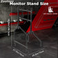 Zootopo Single Monitor Stand with Locking Casters Premium Adjustable Mount for Racing Simulator,Featuring Full Motion Control for 27-65 inch Monitors,Immersive Viewing Experience