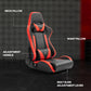 Zootopo Adjustable Racing Sim Cockpit with Red Seat Unobstructed Design for Both Legs Fit for Logitech/Thrustmaster G29 G923 G25 T80 T150 Racing Wheel Cockpit with Triple Monitor Stand Not Include Steering Wheel,Pedals,Handbrake