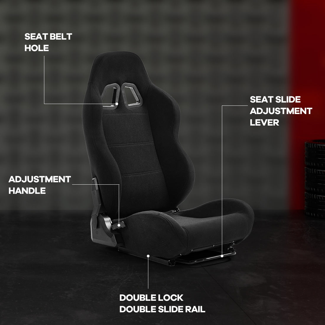 Zootopo Adjustable Racing Sim Cockpit with Black Seat Unobstructed Design for Both Legs Fit for Logitech/Thrustmaster G29 G923 G25 T80 T150 Racing Wheel Cockpit with Triple Monitor Stand Not Include Steering Wheel,Pedals,Handbrake