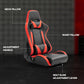 Zootopo 8040 Aluminum Profile Racing Sim Cockpit with Monitor Stand Fit Logitech G923 G920, Adjuatable Gaming Simulator Cockpit with Red Seat Not Include Steering Wheel,Pedals,Handbrake