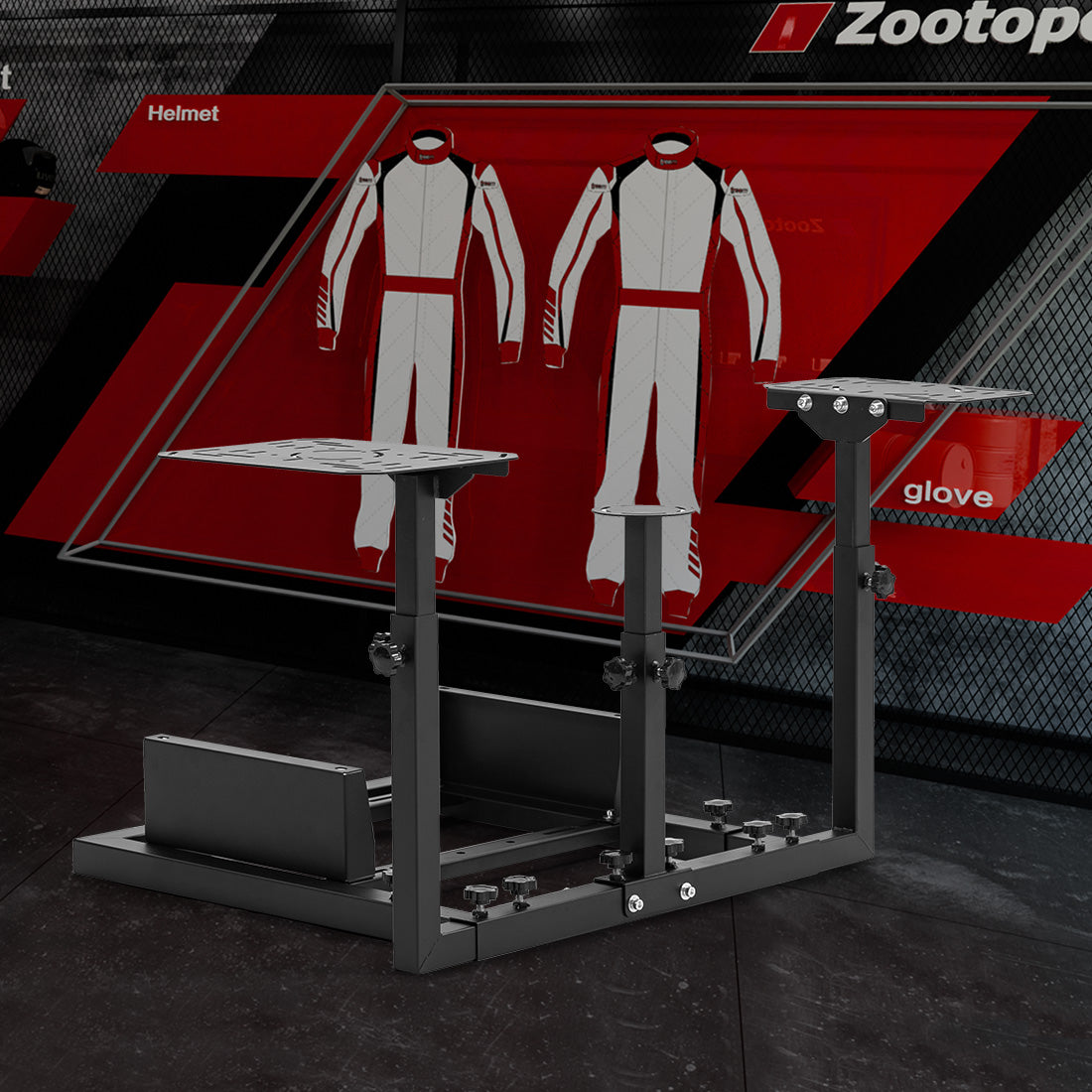 Zootopo Flight Simulator Cockpit  Fit for Logitech X52 PRO,X56, Thrustmaster T16000M,HotasWarthing Flight Stick,Unlimited Adjustment,Not Include Steering Wheel,Pedals,Handbrake and Joystick