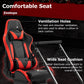 Zootopo Flight Simulator Cockpit with Red Seat Fit for Fanatec/Moza/Logitech X52 PRO/THRUSTMASTER A10,T.16000M FCS Adjustable Versatile,No Joystick,Handbrake,Shifter,Pedals,Steering Wheel,TV Mount