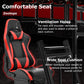 Zootopo 8040 Aluminum Profile Racing Simulaor Cockpit with Red Seat & Triple Display Stand Fit for Logitech/Thrustmaster/Fanatec G920,G923&T80 Professional,F1 Trunk,No Handbrake,Pedals,Steering Wheel