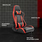 Zootopo Adjustable Sim Racing Cockpit with Red Seat, Fit for Logitech/Thrustmaster/Fanatec G920 G923 G29 Frame, Double Arm Reinforcement, No Steering Wheel, Pedal, Handbrake