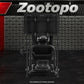 Zootopo Adjustable Racing Cockpit with TV Stand Black Seat Fit for Logitech,Thrustmaster,Fanatec,G920,T500,Wheel Shifter Pedals TV NOT Included