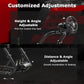 Zootopo Professional Racing Simulator Cockpit Frame with Red Seat&Triple Monitor Stand, Fit for Logitech G920/Thrustmaster/Moza, Shifter Platform Upgrade, No Wheel, Pedals, Handbrake and Monitor