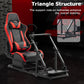 Zootopo Racing Simulator Cockpit with Red Seats, Fit for Logitech G923/G29/G920, Thrustmaster, Fanatec, Unlimited Adjustment,Not Included Shifter,Wheel,Pedals