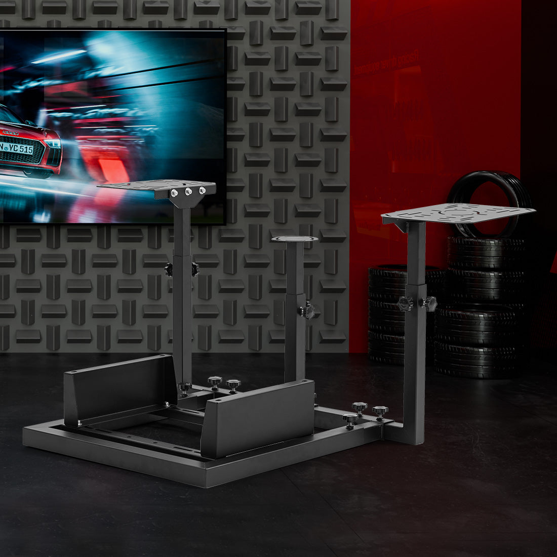 Zootopo Flight Simulator Cockpit  Fit for Logitech X52 PRO,X56, Thrustmaster T16000M,HotasWarthing Flight Stick,Unlimited Adjustment,Not Include Steering Wheel,Pedals,Handbrake and Joystick