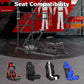 Zootopo Professional Racing Simulator Cockpit with Triple Monitor Stand, Fit for Logitech G920/Thrustmaster/Moza, Streamlined Dual-arm Design, No Wheel, Pedals, Handbrake, Seat and Monitor