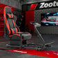 Zootopo Adjustable Racing Cockpit Red Seat Fit for Logitech, Thrustmaster,G923,G920,Wheel Shifter Pedals Not Included
