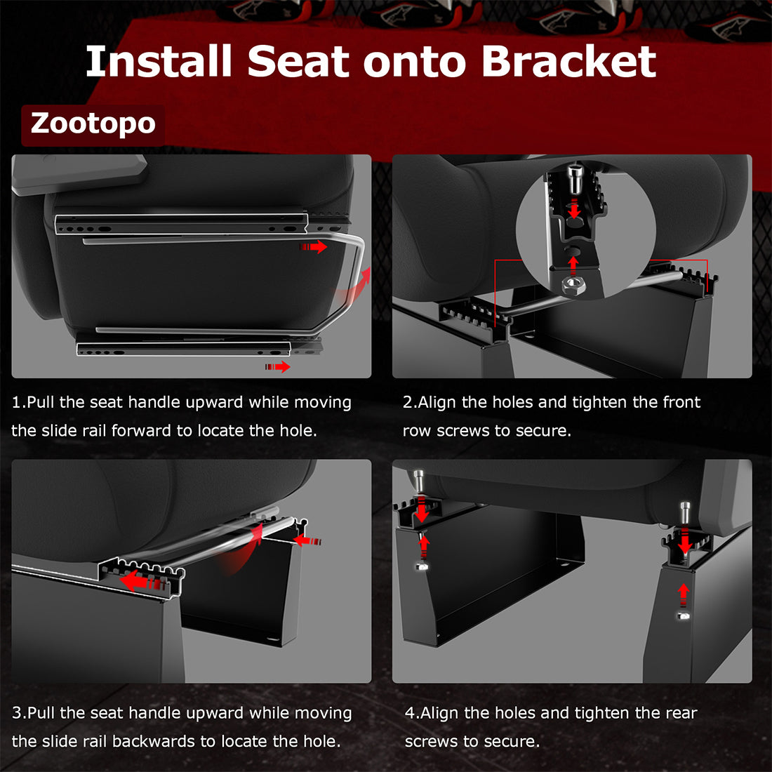 Zootopo 8040 Aluminum Profile Racing Sim Cockpit with Black Seat Fit Logitech G923 G920, Adjuatable Driving Simulator Cockpit Not Include Steering Wheel,Pedals,Handbrake