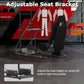 Zootopo Adjustable Sim Racing Cockpit with Black Seat Monitor Frame, Fit for Logitech/Thrustmaster/Fanatec G920 G923 G29 T80, Frame Double Arm Reinforcement, No Steering Wheel,Pedal,Handbra,Display
