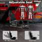Zootopo Professional Racing Simulator Cockpit Frame with Black Seat&Monitor Stand, Fit for Logitech G920/Thrustmaster/Moza, Shifter Platform Upgrade, No Wheel, Pedals, Handbrake and Monitor