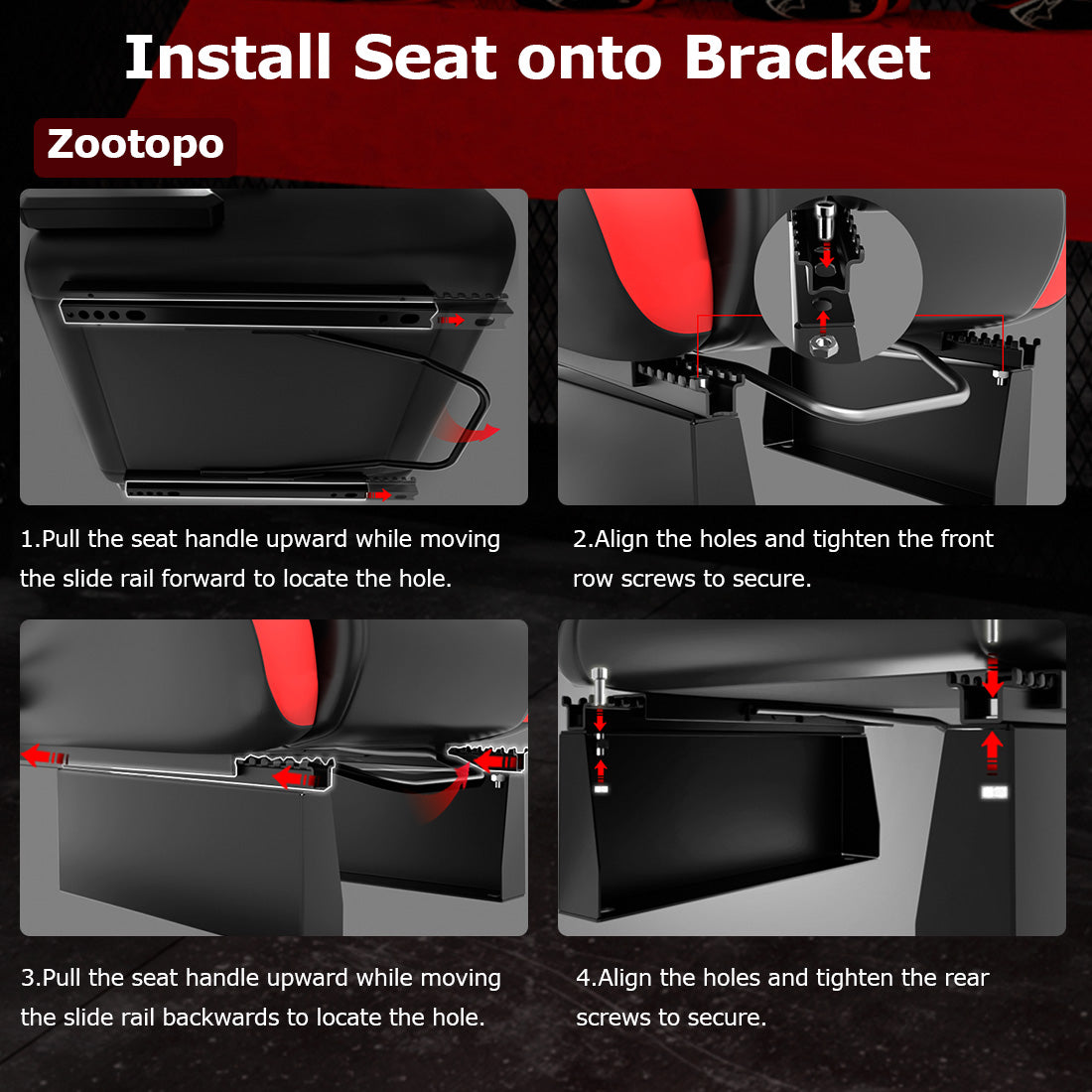 Zootopo Flight Simulator Cockpit with Red Seat Fit for Logitech X52 PRO,X56, Thrustmaster T16000M,HotasWarthing Flight Stick,Unlimited Adjustment,Not Include Steering Wheel,Pedals,Handbrake and Joystick