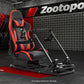 Zootopo Flight Simulator Cockpit with Red Seat Fit for Fanatec/Moza/Logitech X52 PRO/THRUSTMASTER A10,T.16000M FCS Adjustable Versatile,No Joystick,Handbrake,Shifter,Pedals,Steering Wheel,TV Mount